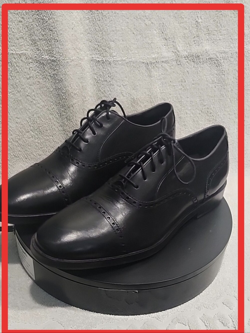 Cole Haan Hamilton Grand.OS Men's Cap-Toe Oxford in black leather